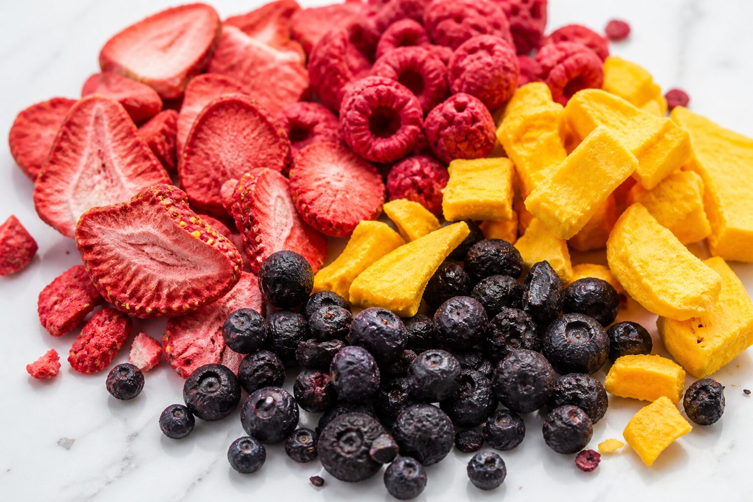 Freeze-dried fruits